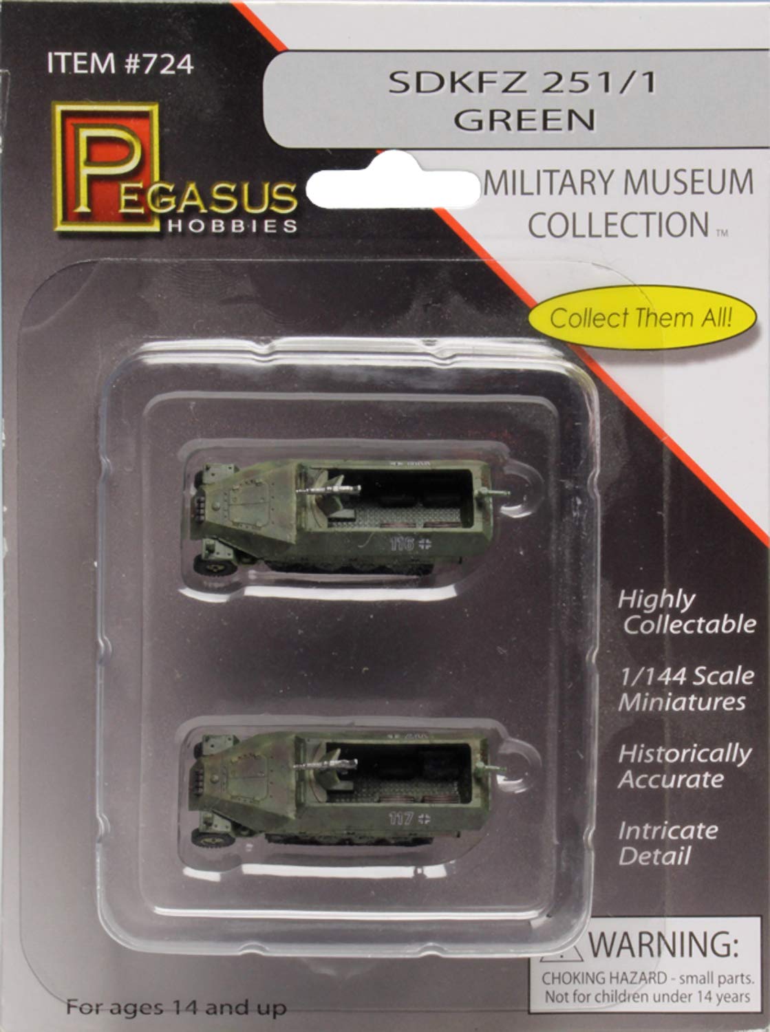 Amazon.com: Military Museum Collection SDKFZ 251/1 Green 2-Car Set